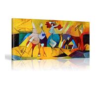 Astratta Famoso Di Picasso Opere D'arte HD Tela Pittura A Olio Stampa Wall Art Immagini Per Soggiorno Modern Home Decor 100x200cm/39x78in Con Cornice