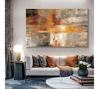Astratta Wall Art Stampe su tela Modern Wall Decor Canvas Art Paintings on The Wall Quadri su tela per Living Room Decor 80x120cm (32x31in) con cornice