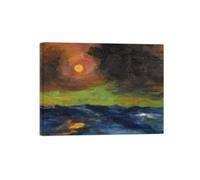 Astratti Famoso Arte Murale Quadri Riproduzione su Tela-Paesaggio Quadro Murale Camera da Letto(sole velato) 30x40cm Tela Avvolta