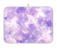 Astratto Acquerello Lilla Viola Luce Pesca Riutilizzabile Piatto mat 18x24 Rettangolo Grande Vassoio Scolapiatti Decorativo Home Decor Essentials