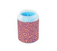 Astratto Blue Lines Paech Tazza portatile Paw Rondella con spazzola in silicone Forniture e accessori per animali domestici morbidi Adatto per cani di taglia piccola, media e grande