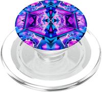 Astratto Caleidoscopio V.iolet Geometrica Simmetria Arte PopSockets PopGrip per MagSafe