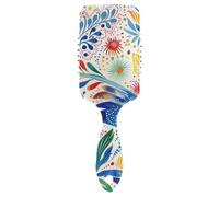 Astratto Colorato Floreale Moderno spazzola antistatica per capelli persi cuoio capelluto massaggio per perdita di capelli con manico ergonomico cepillo anti crespo para cabello