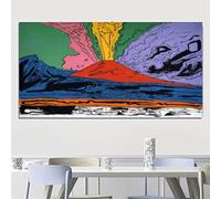 Astratto colorato Pittura su tela Andy Warhol Vesuvius Poster e stampe Wall Art Quadri moderni Soggiorno Home Office Decoration Senza cornice (Color : No frame, Size : 60x120cm (24x48in) 1pcs)