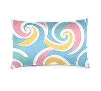 Astratto Colorato Spirale Forma Bold Lines Standard/Queen Size percalle federe federa cotone liscio morbido traspirante fundas para almuadas 50,8x76,2 cm Set di 2