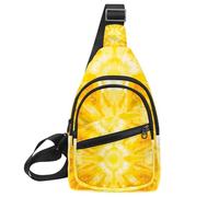 Astratto Colorato Tie Dye (3) Busto Daypack Crossbody Zaino per Donne Uomini, Multicolore 06, 11.8x7x1.5in/30x18x4cm