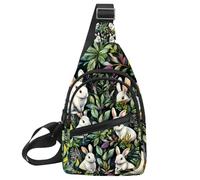 Astratto Colorato Tie Dye (3) Busto Daypack Crossbody Zaino per Donne Uomini, Multicolore 07, 11.8x7x1.5in/30x18x4cm