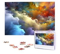 Astratto Colorful Nuvola Strato Jigsaw Puzzle 1000 Pezzi Puzzle di Legno Puzzle Immagine Personalizzata Puzzle Personalizzato Jigsaw Puzzle per Matrimonio Adulto