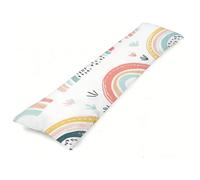 Astratto Federe Cuscini 50x150 cm Cuscino Dormire sul Fianco Arcobaleno Cuscino Lungo per Dormire sul Fianco, 1 pezzo Morbido Velluto Federe per Maternità e Allattamento Supporto Schiena J0-891