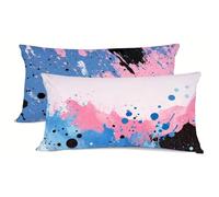 Astratto Federe Cuscini Letto 40 x 70cmSemplice Copricuscino Letto morbidoCoprifedere Cuscino Set 2 Federa Cuscini Zip Nascosta Cuscino Cervicale per Dormire, per Home Decorazione esterna bz-95