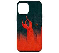 Astratto Fiamme rosse dell'Inferno e Demone Eye Custodia per iPhone 12/12 Pro
