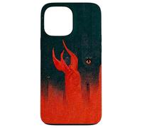 Astratto Fiamme rosse dell'Inferno e Demone Eye Custodia per iPhone 13 Pro Max