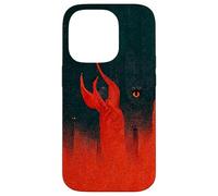 Astratto Fiamme rosse dell'Inferno e Demone Eye Custodia per iPhone 14 Pro
