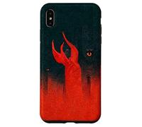 Astratto Fiamme rosse dell'Inferno e Demone Eye Custodia per iPhone XS Max