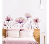 Astratto Floreale Adesivi Murali Loto Acquerellato Trasparente Sticker Murali Di