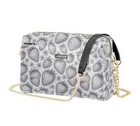 Astratto Fragole Piccola Borsa A Tracolla Per Le Donne In Pelle Vegana Donna Cross Body Borsa Zip Signora Borse A Tracolla