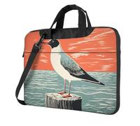 Astratto Gabbiano Boho Minimalismo Laptop Bag Custodia per Laptop 15.6 Pollice Borse per Computer Imbottito Copertura Del Manicotto Per Le Donne Uomini