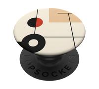 Astratto Geometrico Circle Line Minimal Design Moderno PopSockets PopGrip Adesivo