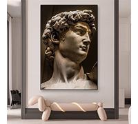 Astratto Greco Statua Gesso Scultura Arte Poster David Tela Pittura Michelangelo Arte Stampe Parete Quadro Soggiorno Decor 21X30Cm Senza Telaio