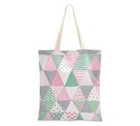 Astratto irregolare astratto in verde chiaro Tote Bags per le donne con tasche con manici borse di tela riutilizzabili regalo di nozze all'ingrosso