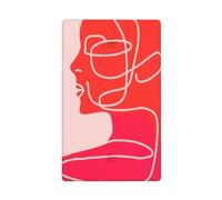 Astratto Line Art of Female Portrait Single Toggle Blank Wall Plate Light Switch Cover Decorativo 1 Gang per Cucina Camera Bagno Dimensioni 11.4x7cm