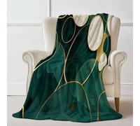 Astratto Marmo Cerchi Coperta spessa Buio - Coperta calda e soffice, soffice, 80 x 150 cm Coperte invernali morbide e morbide come coperta da divano da divano plaid