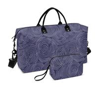 Astratto Modelli Circolari Bagagli Borsa Da Viaggio Pernottamento Weekender Borse Palestra Tote Bag con Cinghia Regolabile per Yoga Pieghevole Bolsa de para Mujer