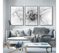 Astratto Nero. Colore Fumo Vuoto Sfondo Tela Pittura Casa Muro Arte Decorazione