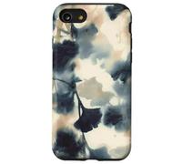 Astratto Neutro e Carbone Moderno Botanico Ginkgo Foglie Custodia per iPhone SE (2020) / 7/8