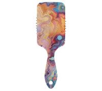 Astratto Nuvole Modello Colorful spazzola antistatica per capelli spessi spazzola massaggio per capelli lisci con manico ergonomico cepillos para cabello