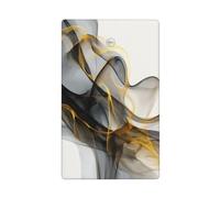 Astratto Onda Fumo Forme che Scorrono Linee Singola Toggle Blank Wall Plate Light Switch Cover Decorativo 1 Gang per Cucina Camera Bagno Dimensioni 11,4 x 7 cm