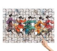 Astratto Puzzle 1000 Pezzi, Cartone Animato Puzzle Adulti, Giochi Educativi per la Famiglia, Divertimento Colorato Set con Scatola, Creativi per Regalo Uomo Decorazioni Casa, Regalo Bambina 6 Anni R-5