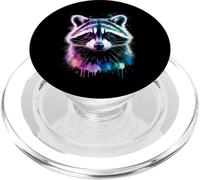 Astratto Raccoon Acquerello Splash Wildlife Opere d'arte PopSockets PopGrip per MagSafe