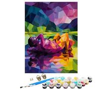 Astratto Ritratti Dipingere con i Numeri Adulti, Dipingere con i Numeri, Fai da te Paint by Numbers Kits 3 Pennelli e 36 Pigmento Acrilico, Hobby Creativi Decorazioni Casa Regalo 80x110 cm BJHWK212