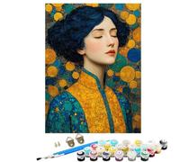Astratto Ritratti Dipingere con i Numeri Adulti, Dipingere con i Numeri, Fai da te Paint by Numbers Kits 3 Pennelli e 36 Pigmento Acrilico, Hobby Creativi Decorazioni Casa Regalo 80x110 cm BJHWK255