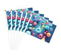 Astratto Scienza Chimica Illustrazione Stampa 3D Leggero Palmare Bandiera Bifacciale Bandiere Parata Del Partito Decorazione Della Casa Celebrazioni