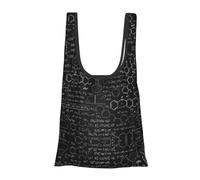 Astratto Scienza Chimica Illustrazione Stampa 3D Pieghevole Riutilizzabile Borsa della spesa Leggero Shopping Tote per la spesa Viaggi Spiaggia Eco-Friendly Compact Adventure Tote