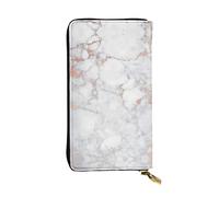 Astratto Scienza Chimica In Pelle Lungo Portafoglio Palmare Delle Donne Portafoglio Per Carta Di Credito Contanti Coin Storage, Marmo Bianco Oro Rosa, Taglia unica