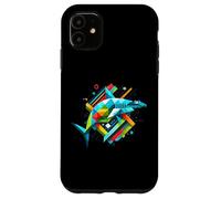 Astratto squalo martello - mare e spiaggia Life Art Custodia per iPhone 11