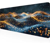 Astratto Tappetino Mouse XXL 100x40 cm, Tappetino Mouse Gaming Lavabile, Nero con Bordi Cuciti, Fondo in Gomma Antiscivolo Resistente Tappeto Gaming per Lavoro Ufficio, Regalo Uomo PjY4516 C-Y