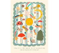Astratto, Tu Sei Il Mio Sole, Dipinto Su Tela, Poster, Stampa, Arte Murale Per Soggiorno, Cameretta Dei Bambini, Arredamento Per La Casa 60X80Cm Senza Telaio