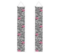 Astratto zebra Stampato banner decorativi benvenuto banner perfetti per decorazioni di laurea bomboniere