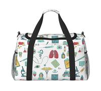Astrazione Biologia Chemistry4 Borsone da Viaggio Grande Pieghevole Impermeabile Pernottamento Borsa Spiaggia Nuoto Piscina Sport Palestra