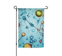 Astrazione Biologia Chimica Bandiera Giardino Doppio Lato Fattoria Vacanze Yard Bandiera 30x45 Pollici Stagionale Esterna Banner Per Primavera Estate Prato Portico Home Decor Piccola Bandiera Giardino