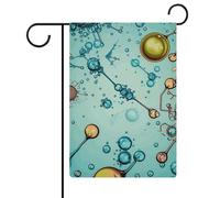Astrazione Biologia Chimica Bandiere da Giardino 30,5 x 45,7 cm Doppio Lato Bandiera Estiva Cortile Bandiera Floreale Benvenuto Giardino Bandiere Stagionali Cortile Decorazioni Vacanze