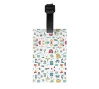 Astrazione Biologia Chimica4 Etichette per bagagli Etichette per bagagli Set di etichette per bagagli Set di etichette per borse Accessori da viaggio Regalo