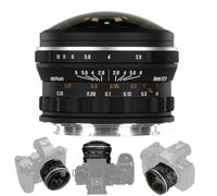AstrHori 6mm F2.8 - Obiettivo fish-eye circolare, ultra grandangolare 220°, obiettivo creativo con messa a fuoco manuale per fotografia e video per montaggio E-/L/RF-/Z (L Mount)