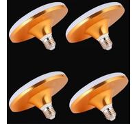 AstrizLamp Ampoule Lampada LED E27 Culo 20W 6500K Luce Bianca UFO Lampada A Risparmio Energetico, Illuminazione Portatile con Cavi Rigidi per abitazioni, spazi esterni, garage, magazzini.(Oro)