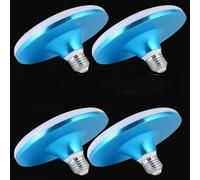 AstrizLamp Ampoule Lampada LED E27 Culo 50W 6500K Luce Bianca UFO Lampada A Risparmio Energetico, Illuminazione Portatile con Cavi Rigidi per abitazioni, spazi esterni, garage, magazzini.(Blu)