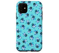 Astro Bot All-Over Print Repeating Poses Aqua Video Game Custodia per iPhone 11